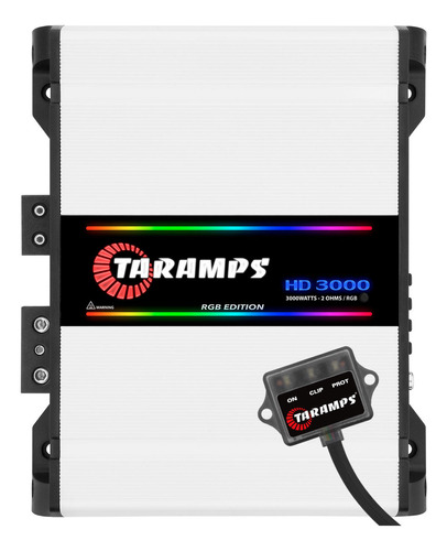 Modulo Som Taramps Hd 3000 Rgb Edition Potência Barra 3000 W Cor 2 Ohms