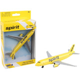 Avion De Juguete Metalico Spirit Airlines Daron Amarillo