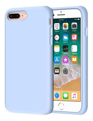 Funda Para iPhone 8 Plus, 7 Plus 5.5 In | Celeste