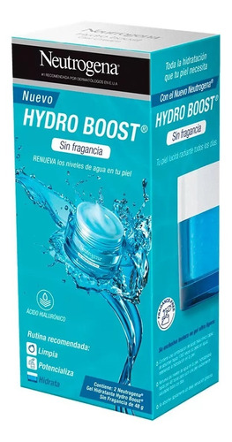 Neutrogena Hydro Boost Crema Hidratante Facial En Gel 2 Pzas