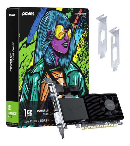 Gpu Geforce G 210 1gb Ddr3 64 Bit Projeto Edge Low Profile 