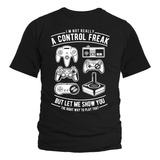 Camiseta Vídeo Game Geek Playstation Xbox Controles