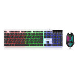  Combo Kit Teclado Mouse Gamer Luz Rgb Y Tecla Elevadas Noga