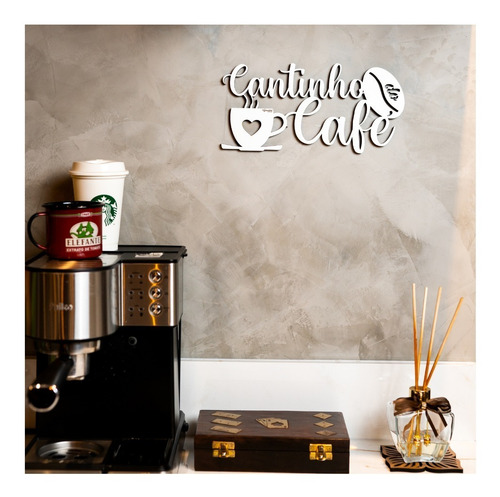 Cantinho Do Café Decoração Placa Escrita Coffee Bar Mdf 6mm 