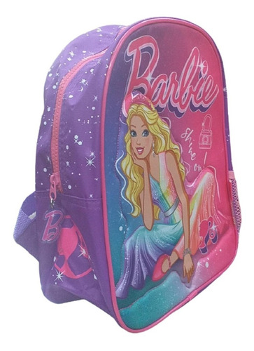 Mochila Barbie Espalda 12 Pulgadas Jardin 34608 Color Rosa