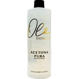 Acetona Pura 480ml Ola Beauty 18pzs 