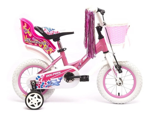Bicicleta Rodado 12 Para Nena Slp Dolphin Aluminio