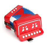 Tosnail Kids Piano Percussion Acordeón Musical Toy, Rojo