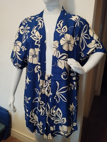 Conjunto Kimono + Shorts Feminino Blusão Praia Plus Size Gg