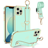 Funda Para iPhone 11 Pro Con Correa, Galvanizada - D