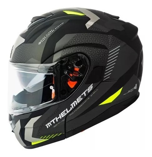 Casco Mt Helmets Atom Sv Transcend Rebatible Doble Visor Cts