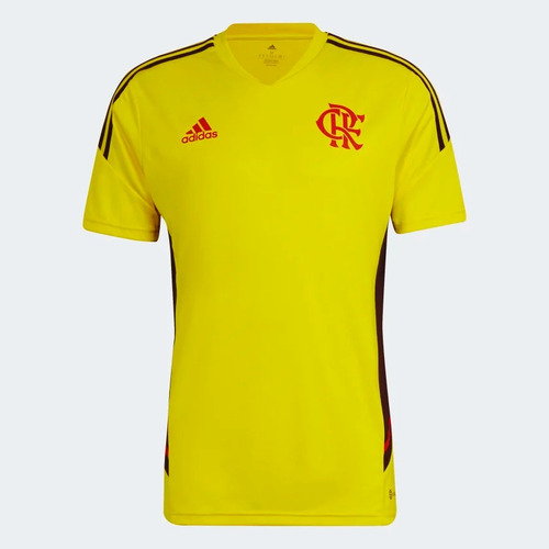 Camisa Treino Flamengo adidas Amarela 2022 Ha5408