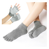 Calcetes Y Guantes Para Yoga Antideslizantes 2juegos