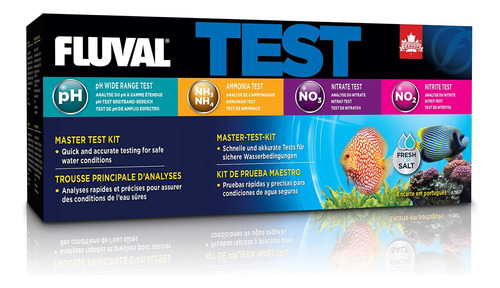Fluval Master Test Kit Para Agua De Acuario, Prueba De Tanqu