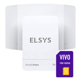Amplimax Fit 4g Dados Internet Rural Elsys + Vivo Chip 100gb