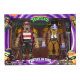 Figuras Neca Turtles In Time Pirate Rocksteady & Bebop 2pack