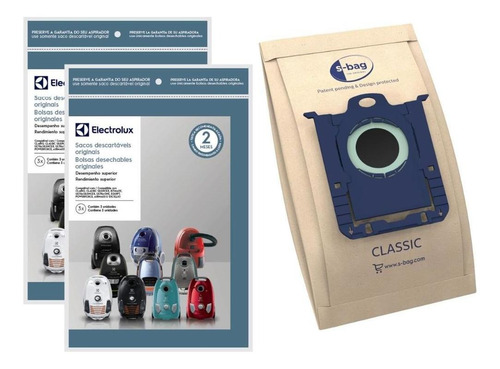 Kit 6 Sacos P/ Aspirador Electrolux Equipt Original