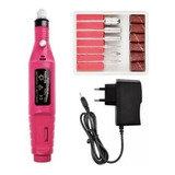 Torno Manicure Uñas Pulidor Eléctrico 3000rpm Rosado Lima