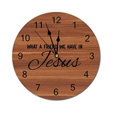 Reloj De Pared De Madera Frase Religiosa Cristiana  Quã...