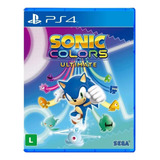 Jogo Sonic Colors Ultimate Ps4 Mídia Física Lacrado