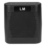 Bocina Bluetooth Lm-9700 Sound Portátil Recargable Aux Color Negro