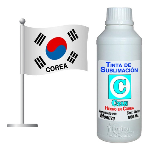 Tintas Premium De Sublimacion 1 Litro Moritzu Sublimar Corea
