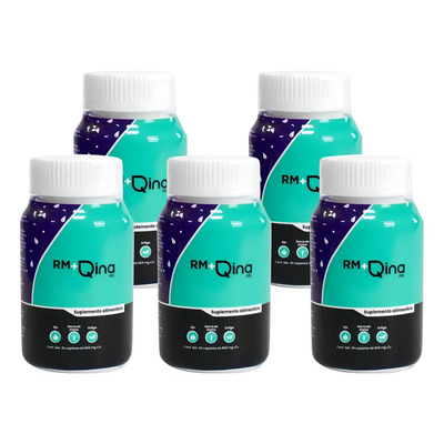 Qina Pack 5 Frascos Cápsulas Ajo Rey 850mg Sin Gluten Sin Lactosa Vegano | MercadoLibre