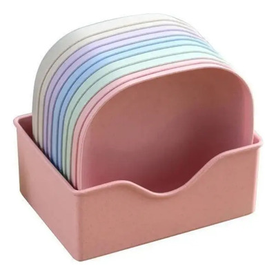 Juego 10 Platos Plástico Para Pastel Y Postres