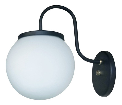 Aplique Spot Pared Moderno Vintage Globo Opal Apto Led  E27