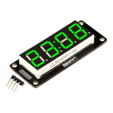 Modulo Led Display Reloj Tm1637 4 Dig 7 Segmentos 056p Verde