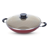 Panela Wok Paris Antiaderente 36cm Cereja