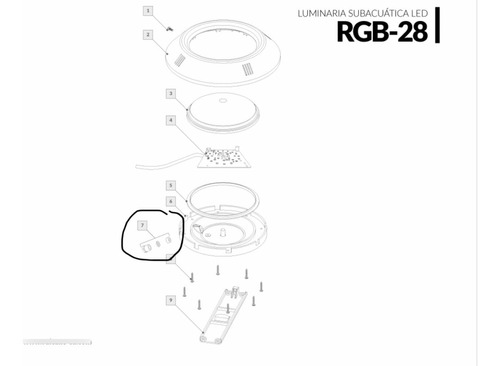 Conjunto De Prensacable Para Fondo Luminaria Led Vulcano