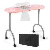 Mesa Para Manicure Plegable Con Ventilador