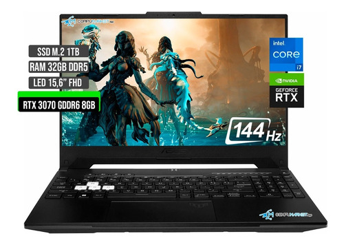 Asus Tuf Intel Core I7 Disco Ssd 1tb Ram 32gb Rtx 3070