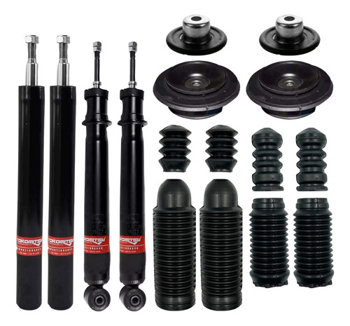 Kit 4 Amortiguadores Pointer 1.8l 2008-2009 C/bases Y Gomas