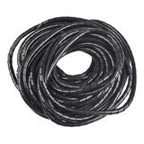 Organizador Espiral P/ Cables Negro 10 Mts 3/4 Hogar Oficina