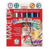 Maquillaje Metalizado 6 Colores Playcolor 