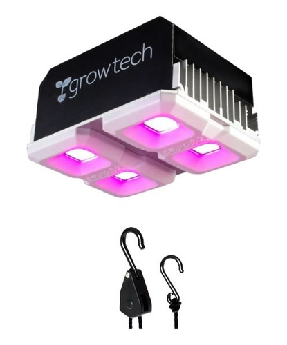 Panel Led Growtech Cultivo Indoor 200w Full Spectrum Y Polea