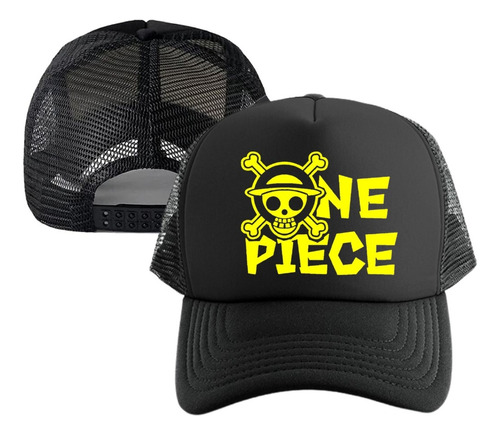 Gorra One Piece Calavera Logo Cachucha Malla