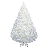 Arbol Navidad Blanco Frondoso 1.9m Naviplastic California