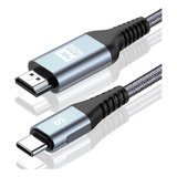 2m Cable Usb C A Hdmi 4k, Thunderbolt 4/3 A Hdmi 2.0, Tipo C