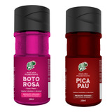  Kit Máscara Pigmentante Boto Rosa + Pica Pau 150ml Kamaleão Tom Rosa Neon + Vermelho