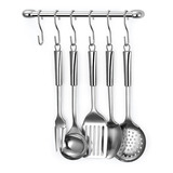 Suporte Barra Utensilio Suspenso Cozinha Cook Home 11 Arthi Cor Cromado