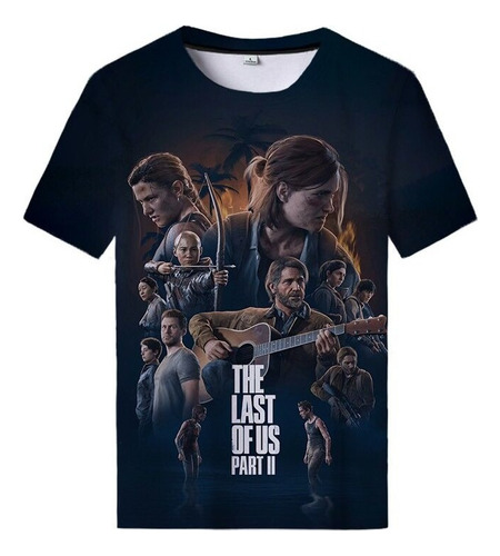 Camiseta Impresa En 3d The Last Of Us Part Ii