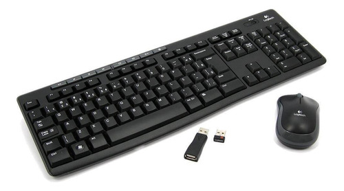 Kit Teclado E Mouse Logitech Mk270 Wireless Preto