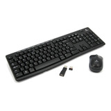 Kit Teclado E Mouse Logitech Mk270 Wireless Preto