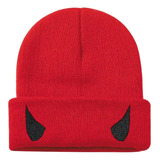 Gorro Cuernos Diablo Devil Horns Demon Beanie Bonete 