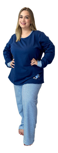 Pijamas Tamanho Especial Plus Size Gato Xícara