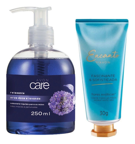 Sabonete Líquido Mãos 250ml + Creme Para As Mãos 30g Avon