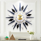 Fmtad Reloj De Pared Grande Decorativo De Metal, Silencioso.